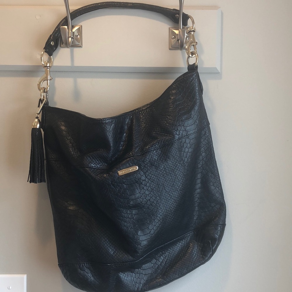 Rebecca Minkoff black leather shoulder bag